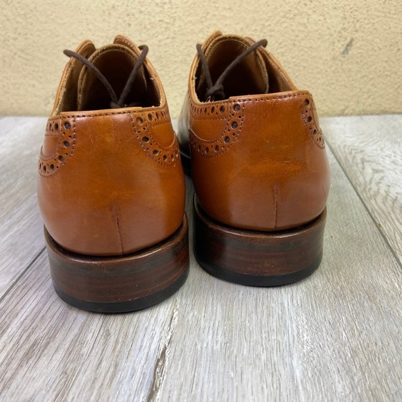 Yanko adelaide Dress Shoes Mens Size 6.5 Brown Leather Half  display picture 2